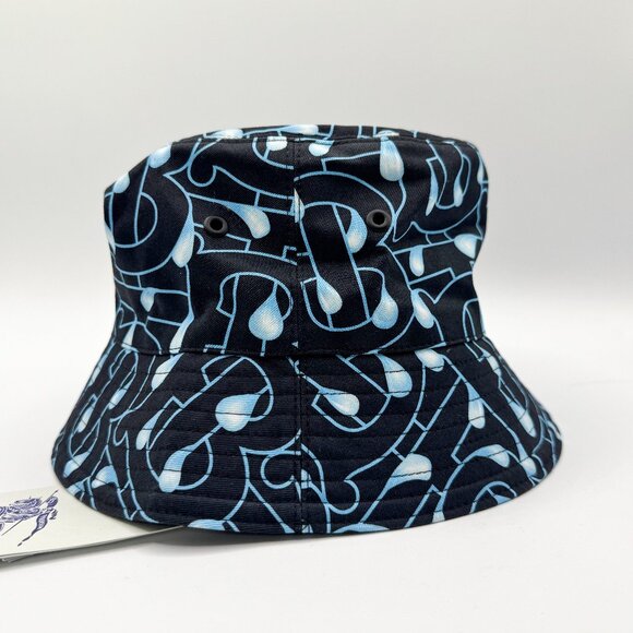 Burberry Accessories - Burberry Bucket Burberry Multicolor Monogram Logo Print Cotton Bucket Hat